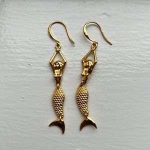 Dangle Mermaid Earrings
